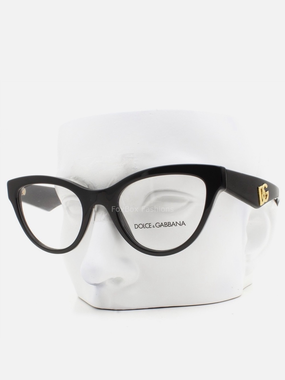 NWOT Dolce & Gabbana Women's Black Cat-Eye Optical Glasses